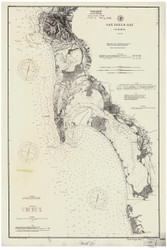 San Diego Bay 1892 - Old Map Nautical Chart PC Harbors 5106 - California