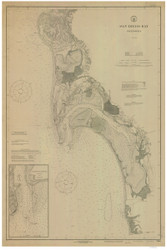 San Diego Bay 1917 - Old Map Nautical Chart PC Harbors 5106 - California