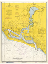 NewportBay 1967 - Old Map Nautical Chart PC Harbors 5108 - California
