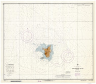 Santa Barbara Island 1966 - Old Map Nautical Chart PC Harbors 5110 - California