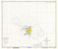 Santa Barbara Island 1971 - Old Map Nautical Chart PC Harbors 5110 - California