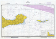 Anacapa Passage 1971 - Old Map Nautical Chart PC Harbors 5114 - California