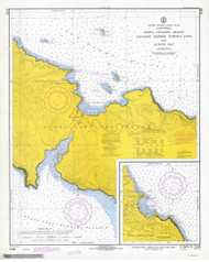 Santa Catalina Island   Catalina Harbor, Isthmus Cove and Avalon Bay 1971 - Old Map Nautical Chart PC Harbors 5128 - California