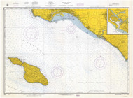 San Pedro Channel 1966 - Old Map Nautical Chart PC Harbors 5142 - California