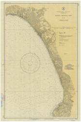 Santa Monica Bay 1935 - Old Map Nautical Chart PC Harbors 5144 - California