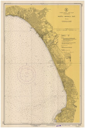 Santa Monica Bay 1948 - Old Map Nautical Chart PC Harbors 5144 - California