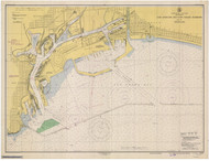 Los Angeles and Long Beach Harbors 1948 - Old Map Nautical Chart PC Harbors 5147 - California