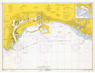 San Pedro Bay 1970 - Old Map Nautical Chart PC Harbors 5148 - California