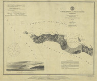 Cape Flattery and Nee-Ah Harbor 1879 B Pacific Coast Harbor Chart 645 Washington