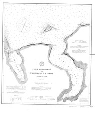 Point Discovery and Washington Harbor 1890 A Pacific Coast Harbor Chart 648 Washington