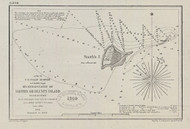 Smith's Island 1854 Pacific Coast Harbor Chart 648 Washington