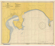 Oak and Crescent Harbors 1947 Pacific Coast Harbor Chart 6404 Washington