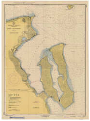Port Townsend 1948 Pacific Coast Harbor Chart 6405 Washington