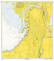Everett Harbor 1967 - Old Map Nautical Chart PC Harbors 6441 - Washington