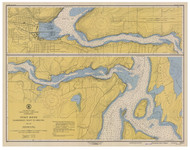 Hammersley Inlet to Shelton 1947 - Old Map Nautical Chart PC Harbors 6461 - Washington