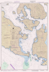 San Juan Channel 1989 - Old Map Nautical Chart PC Harbors 18434 - Washington