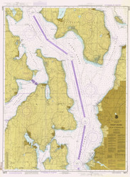 Oak Bay to Shilshole Bay 1983 - Old Map Nautical Chart PC Harbors 18473 - Washington