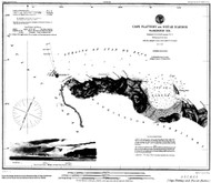 Cape Flattery and Nee-Ah Harbor 1852 - Old Map Nautical Chart PC Harbors 645 - Washington