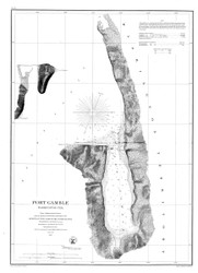 Port Gamble 1858 - Old Map Nautical Chart PC Harbors 650 - Washington