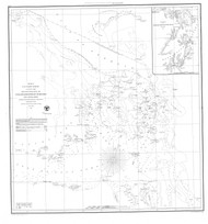 Washington Sound 1854 B - Old Map Nautical Chart PC Harbors 654 - Washington