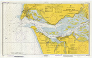 Columbia River - Pacific Ocean to Harrington Point 1974 - Old Map Nautical Chart PC Harbors 6151 - Washington