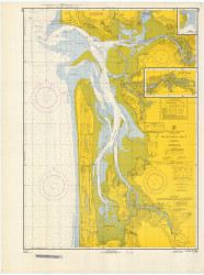Willapa Bay 1966 - Old Map Nautical Chart PC Harbors 6185 - Washington