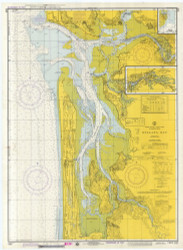 Willapa Bay 1974 - Old Map Nautical Chart PC Harbors 6185 - Washington