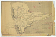 Gray's Harbor 1886 A - Old Map Nautical Chart PC Harbors 6195 - Washington