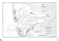 Gray's Harbor 1890 A - Old Map Nautical Chart PC Harbors 6195 - Washington