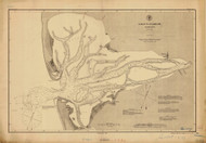 Gray's Harbor 1890 B - Old Map Nautical Chart PC Harbors 6195 - Washington