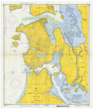 Anacortes to Skagit Bay 1959 - Old Map Nautical Chart PC Harbors 6376 - Washington