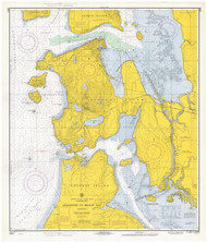 Anacortes to Skagit Bay 1969 - Old Map Nautical Chart PC Harbors 6376 - Washington