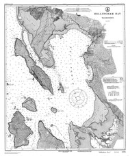 Bellingham Bay 1916 - Old Map Nautical Chart PC Harbors 6378 - Washington