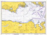 Strait of Juan de Fuca Eastern Part 1973 - Old Map Nautical Chart PC Harbors 6382 - Washington