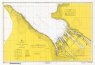 Tacoma Harbor 1968 - Old Map Nautical Chart PC Harbors 6407 - Washington