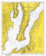 Hood Canal - South Point to Bangor 1968 - Old Map Nautical Chart PC Harbors 6422 - Washington