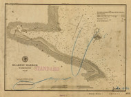 Blakely Harbor 1884 - Old Map Nautical Chart PC Harbors 6442 - Washington