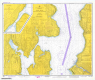 Apple Cove Point to Keyport 1974 - Old Map Nautical Chart PC Harbors 6445 - Washington
