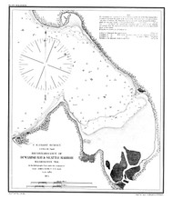 Seattle Harbor 1854 - Old Map Nautical Chart PC Harbors 6445 - Washington