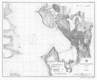 Seattle Harbor 1901 - Old Map Nautical Chart PC Harbors 6445 - Washington
