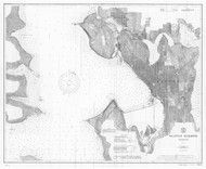 Seattle Harbor 1907 - Old Map Nautical Chart PC Harbors 6445 - Washington