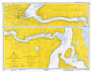 Hammersley Inlet to Shelton 1973 - Old Map Nautical Chart PC Harbors 6461 - Washington