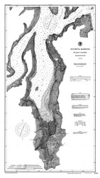 Olympia Harbor and Budd Inlet 1895 - Old Map Nautical Chart PC Harbors 6462 - Washington