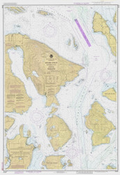 Rosario Strait Northern Part 1985 - Old Map Nautical Chart PC Harbors 18430 - Washington