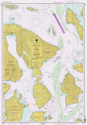 Rosario Strait Northern Part 1996 - Old Map Nautical Chart PC Harbors 18430 - Washington