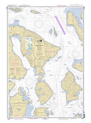 Rosario Strait Northern Part 2010 - Old Map Nautical Chart PC Harbors 18430 - Washington
