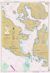 San Juan Channel 1996 - Old Map Nautical Chart PC Harbors 18434 - Washington
