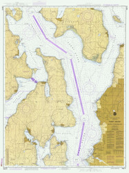 Oak Bay to Shilshole Bay 1989 - Old Map Nautical Chart PC Harbors 18473 - Washington