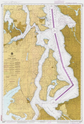 Shilshole Bay to Commencement Bay 1984 - Old Map Nautical Chart PC Harbors 18474 - Washington