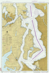 Shilshole Bay to Commencement Bay 1987 - Old Map Nautical Chart PC Harbors 18474 - Washington